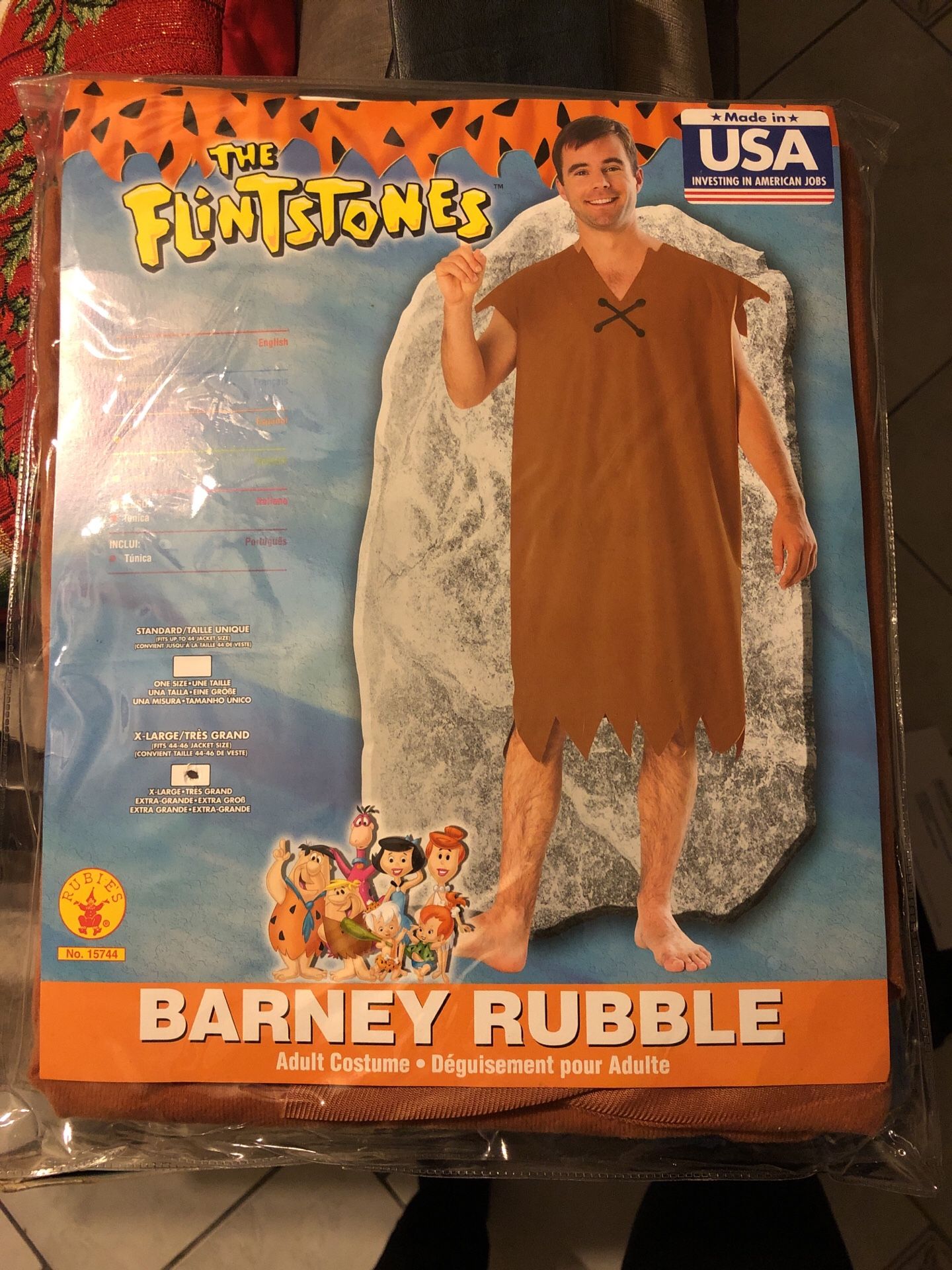 Barney Rubble costume x-l