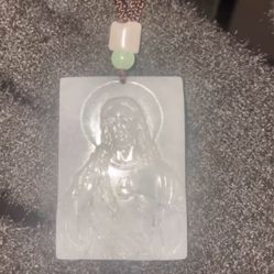Jade Pendant And Necklace 