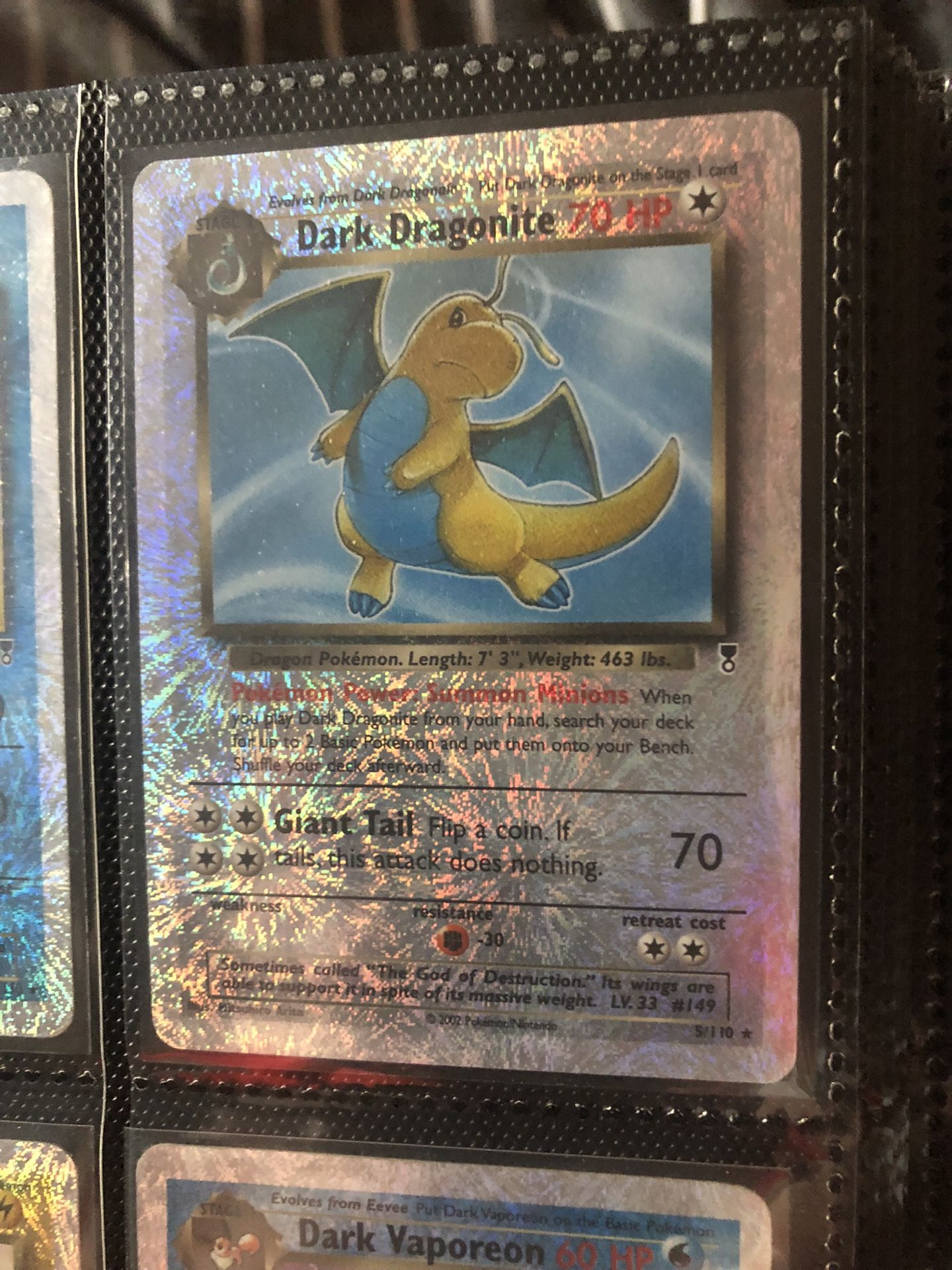 Dark Dragonite Vintage Pokmon card for Sale in Bourbonnais, IL - OfferUp