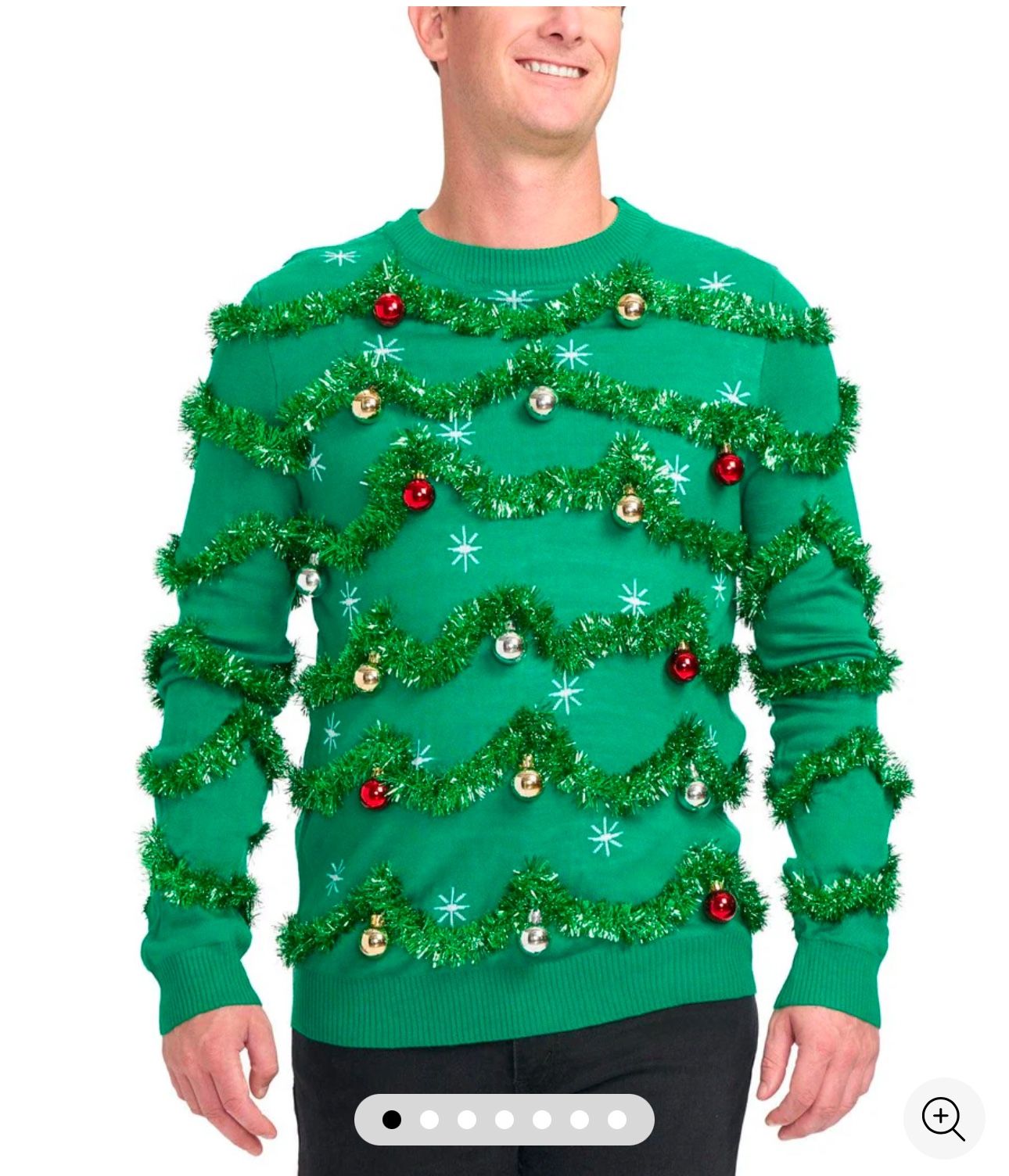 Unisex’s GAUDY GARLAND UGLY CHRISTMAS SWEATER
