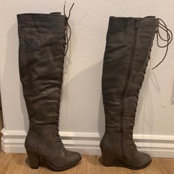 Women's Lace Over The Knee Boots 