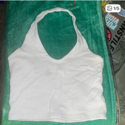 White Halter Top 