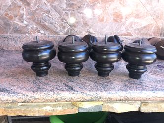 Furniture Legs Sofa Replacement Parts Wooden Sofa Legs, Set of 4