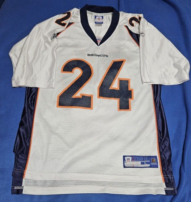 Used Vintage 2006 Denver Broncos Champ Bailey Reebok Jersey, Men's Large