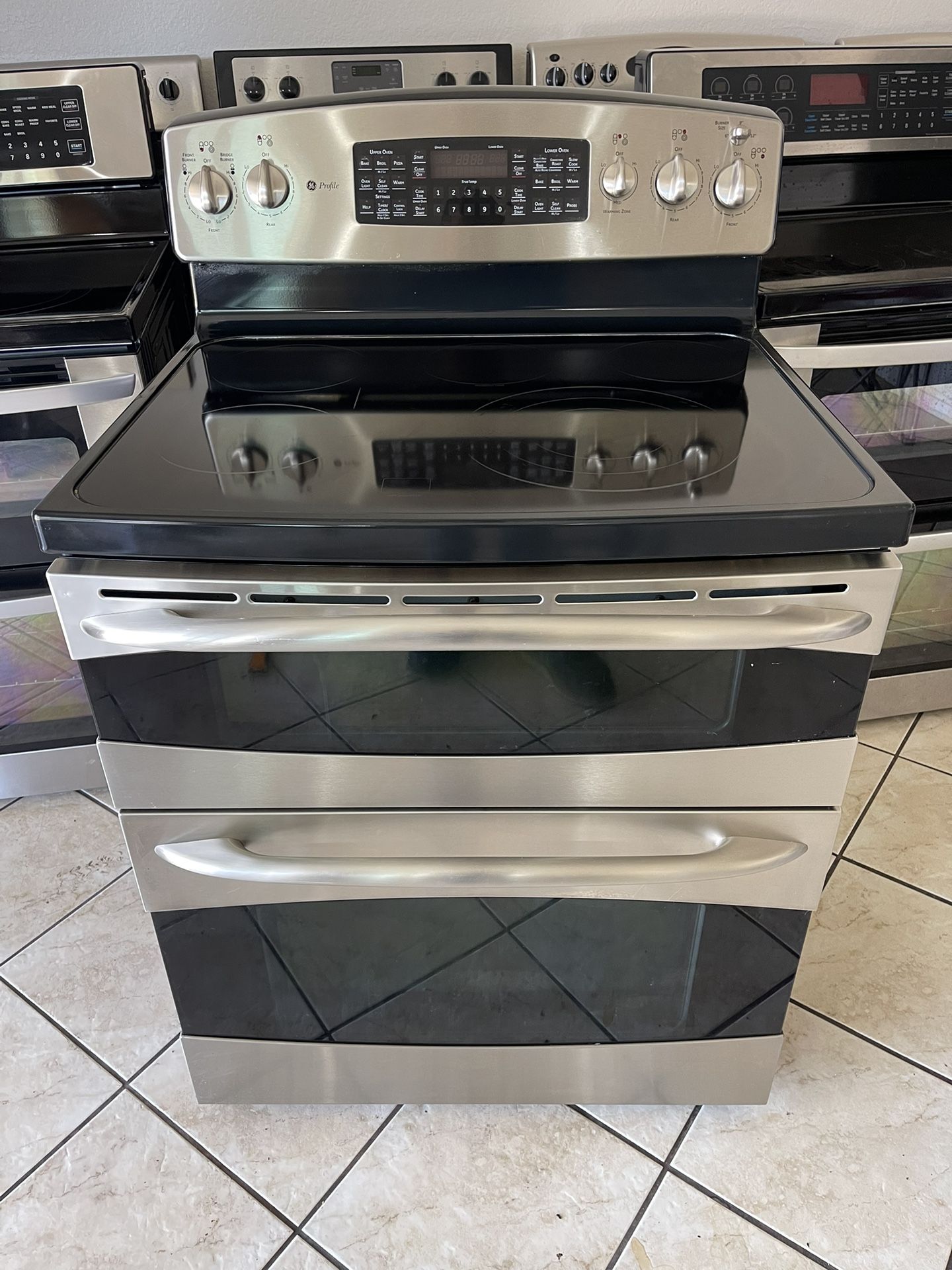 GE Profile Electric Stove Stainless Steel Appliances