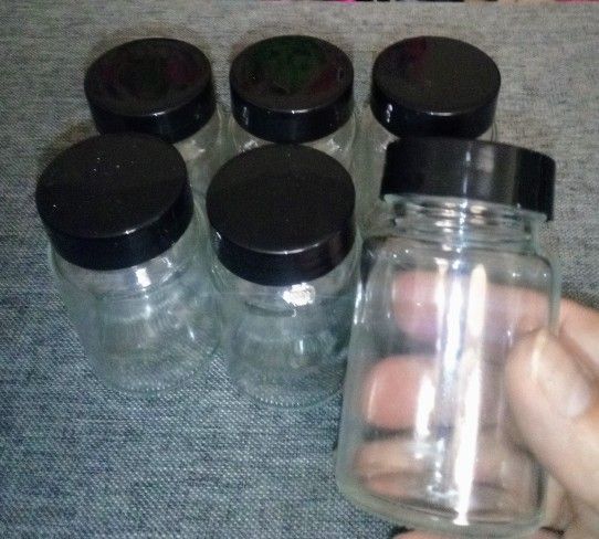 (6) Mini Multipurpose Glass Jars