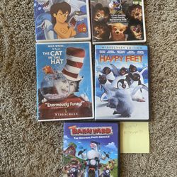 5 pack animated kids movies about animals for dvd