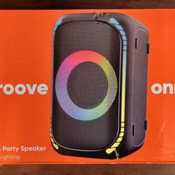 Onn Groove Medium Party Speaker Gen. 2 Wireless with LED/Lightly Used