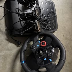 PlayStation Driving Wheel And Foot Pedals Like New
