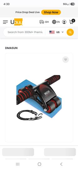 DMASUN Ab Roller Wheel with Resistance Band