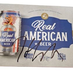 Hulk Hogan Autographed Beer Case