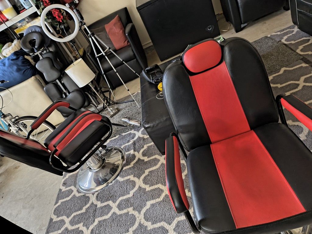 2 Barber/Styling Chairs
