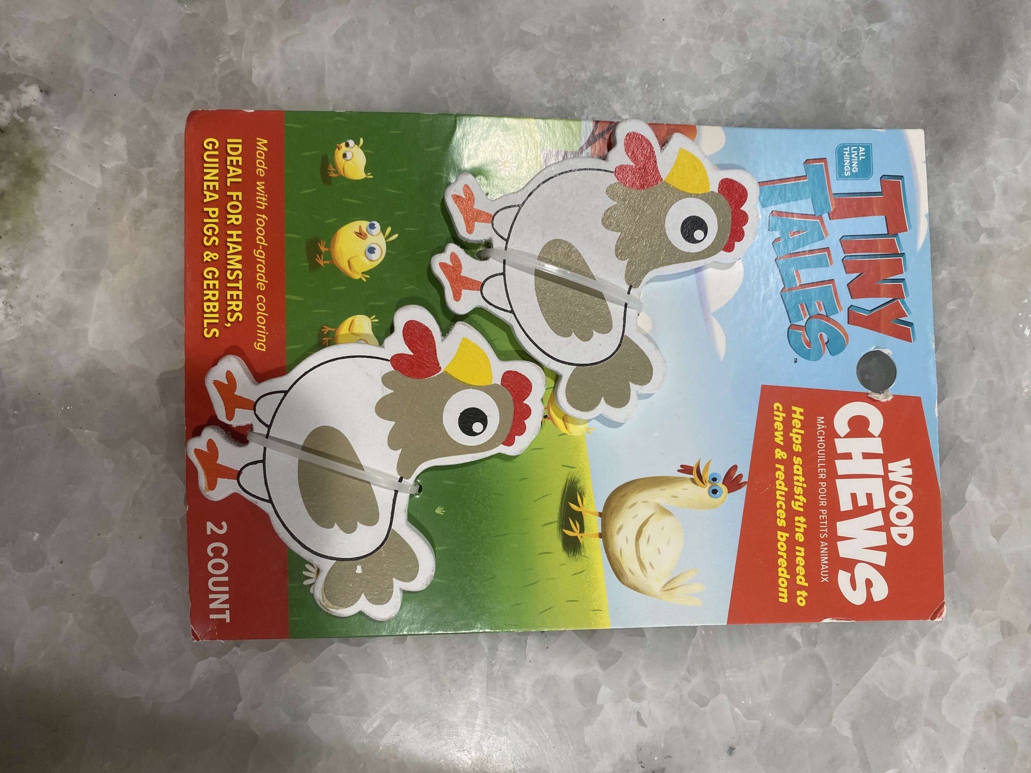 Tiny Tales Chicken Rooster Wood Chews for Hamster Guinea Pig Gerbil