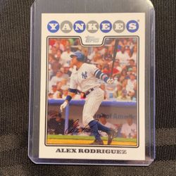 Baseball Card Alex Rodriguez 