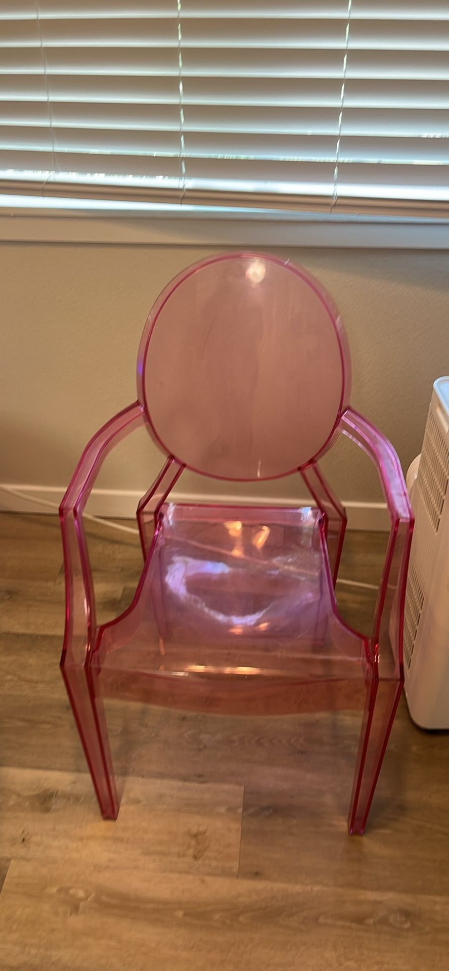 Clear Pink Dinning Room Chairs