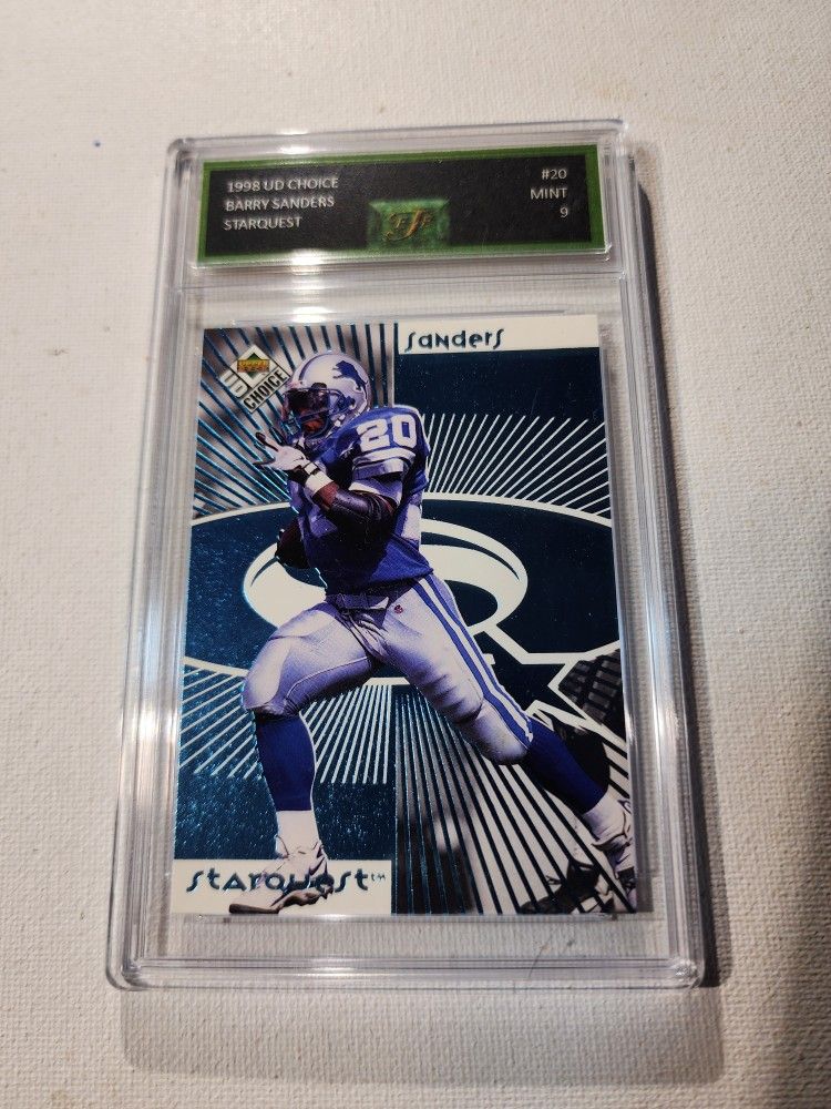 1998 Upper Deck Choice #20 Barry Sanders EJE MINT 9