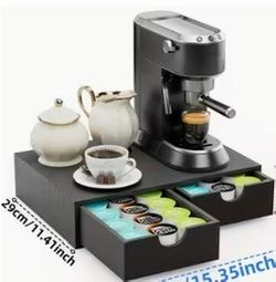 Coffee Maker Holder with K-Cup Storage drawers