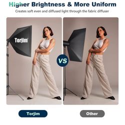 Torjim Softbox Lighting Kit ( Brand New, In Box ) For $45