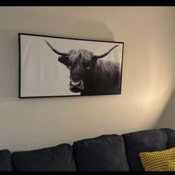 Framed Highland Cow Wall Art