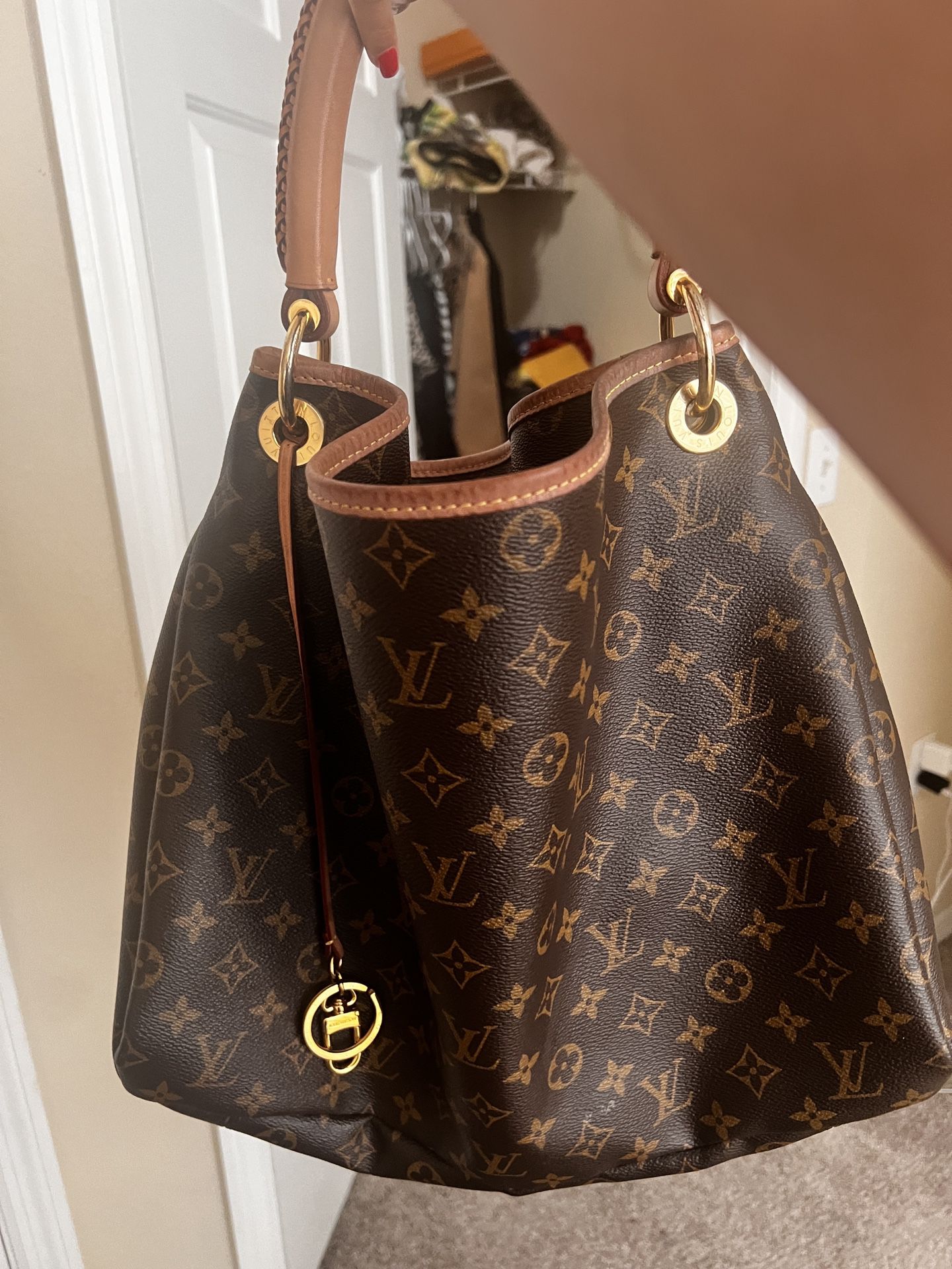 Louis Vuitton Artsy leather handbag , Brown Leather