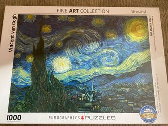 Eurographics Starry Night by Vincent Van Gogh 1000 Piece Puzzle (Brand New)