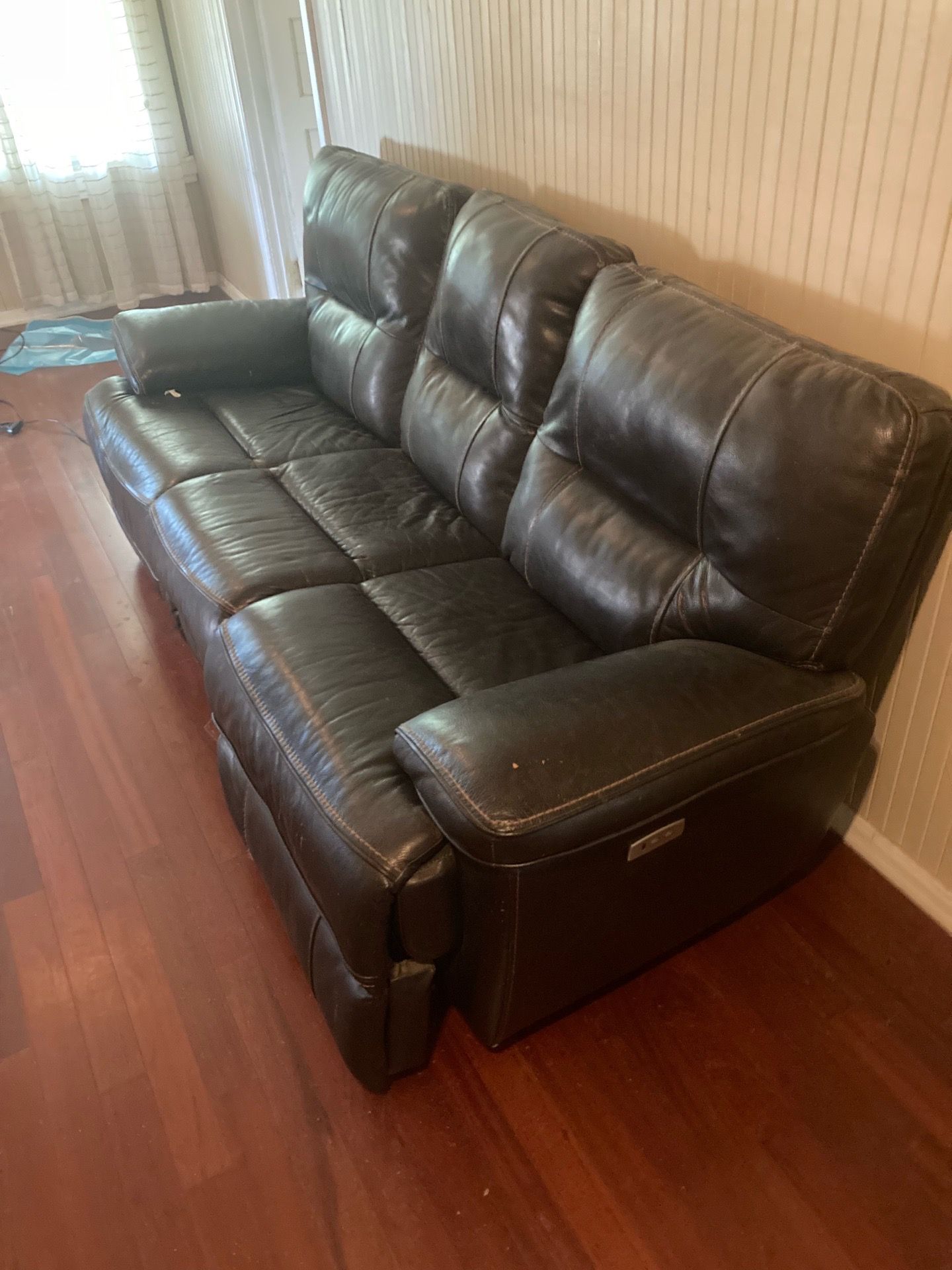 Free sofa with electric recliners.
