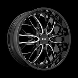 Brand New 24" Dub S263 6x139.7 Black Milled Wheels