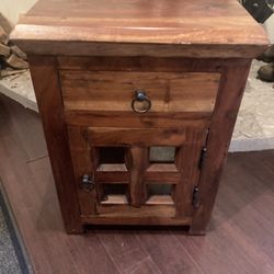 Pier One Wood End Table 