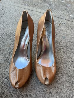 Jessica Simpson Luminos Beige Heels