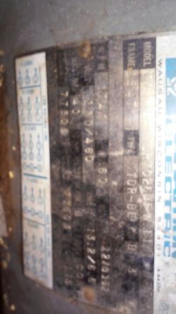 5 horsepower 3 phase motor
