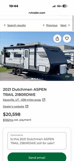 Rv Aspen trail 2021