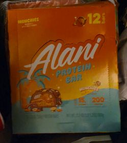 12 pack Alani Nu Protein Bars Munchies 12-Pack
