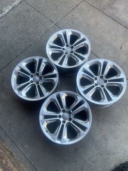 19” AUDI OEM wheel set used silver finish