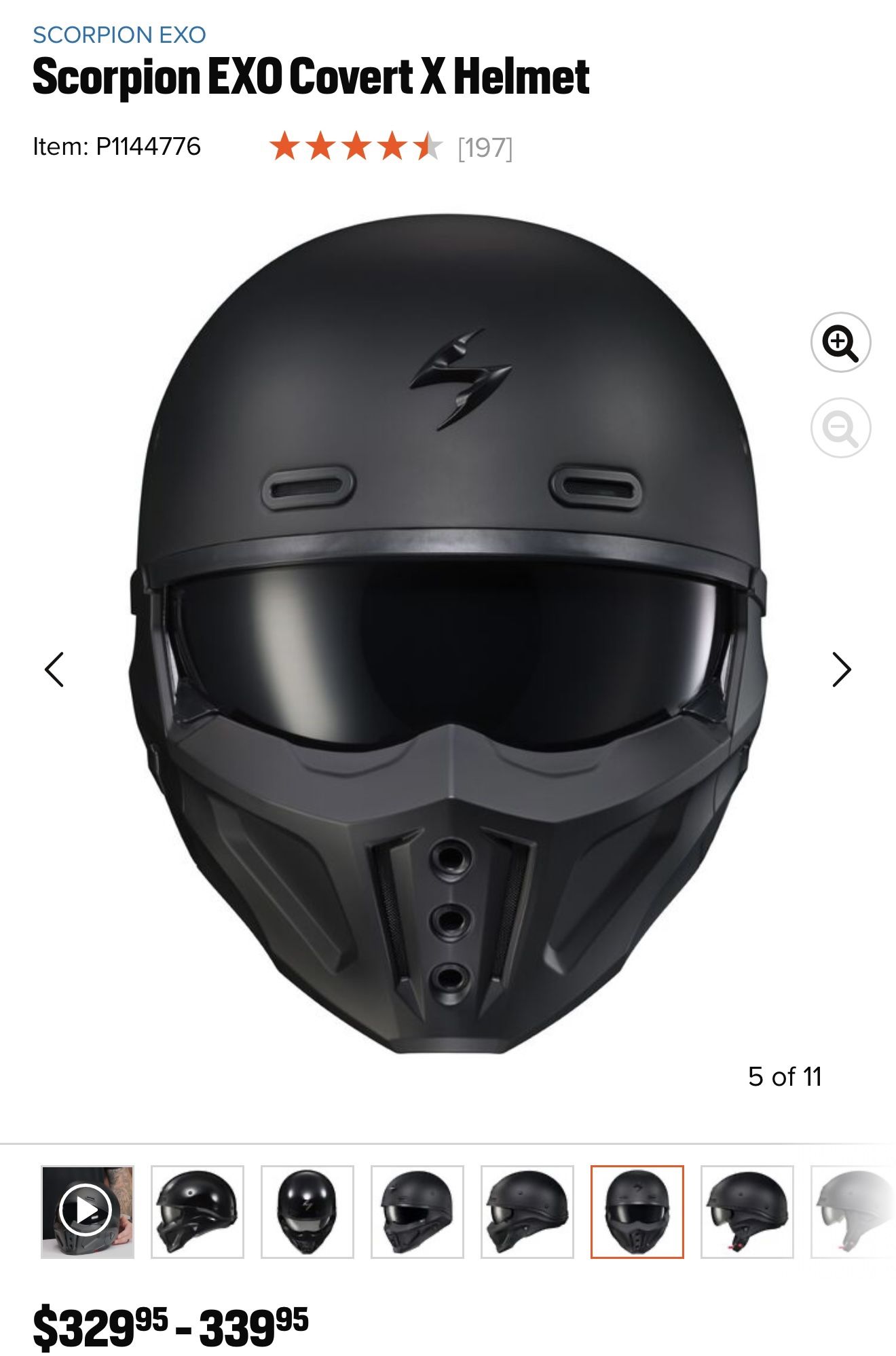 Scorpion EXO Covert X helmet motorcycle