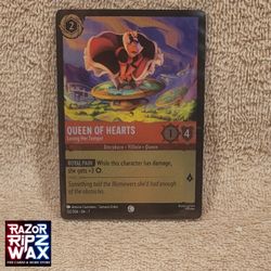 QUEEN of HEARTS LOSING HER TEMPER FOIL 122/204 DISNEY LORCANA TCG GAME CARD ARCHAZIA'S ISLAND MINT