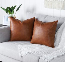 18 x 18“ for leather pillow covers x4