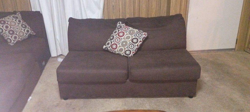 Coffee Brown Sectional Couch