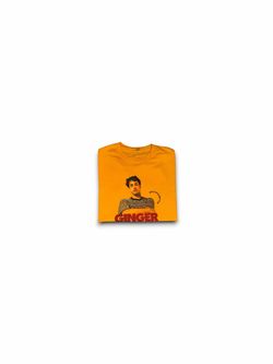 Brockhampton Ginger Matt Champion T-Shirt Mens Small Yellow Rap Merch Tour 2019
