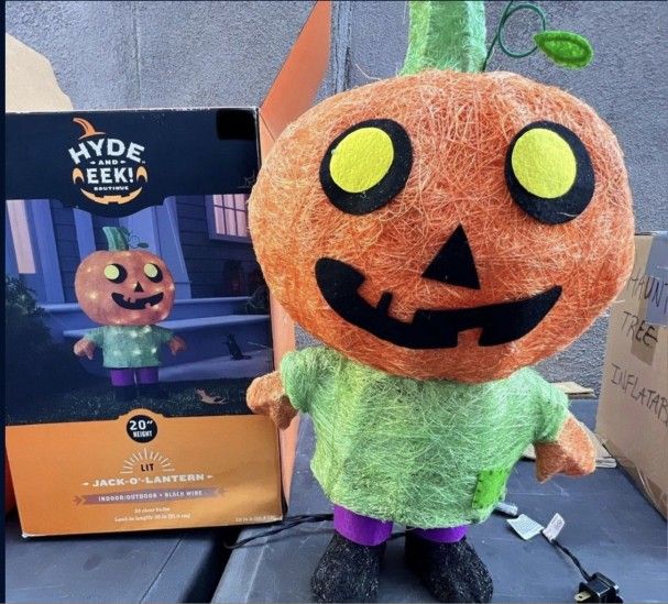 HALLOWEEN JACK-O'-LANTERN LIT DECORATION (NEW)