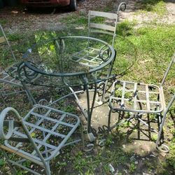 Glass Table & chairs