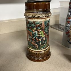 Vintage Belgium Stein Mug 