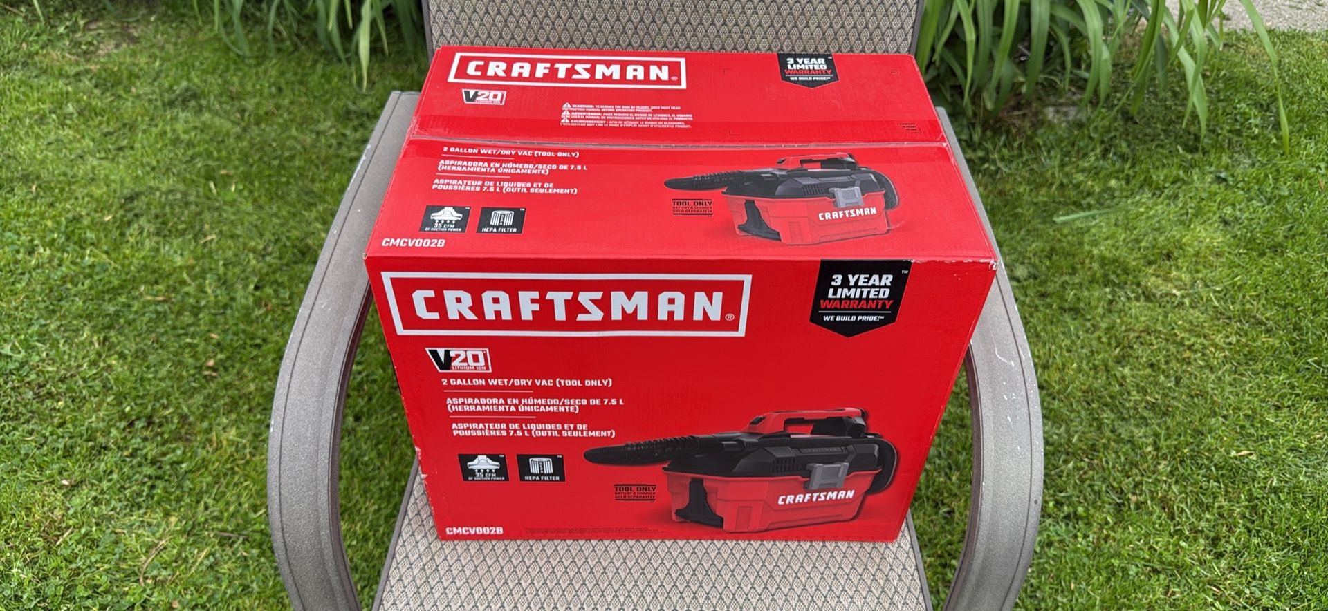 Craftsman V20 2 Gallon Wet/Dry Vacuum (TOOL ONLY)
