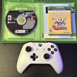 Xbox One Controller & 2 Games 