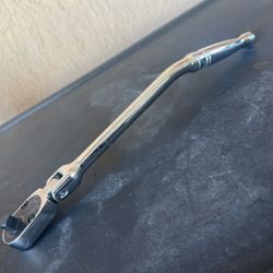 Snap-On 3/8  Drive Duel Bent Handle Flex Head Chrome Ratchet( New)