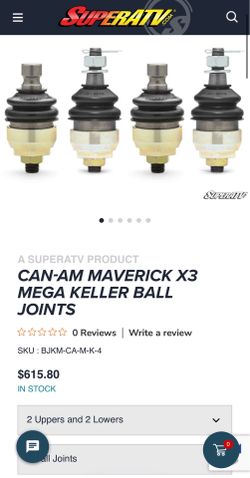 New CAN-AM MAVERICK X3 MEGA KELLER BALL JOINTS