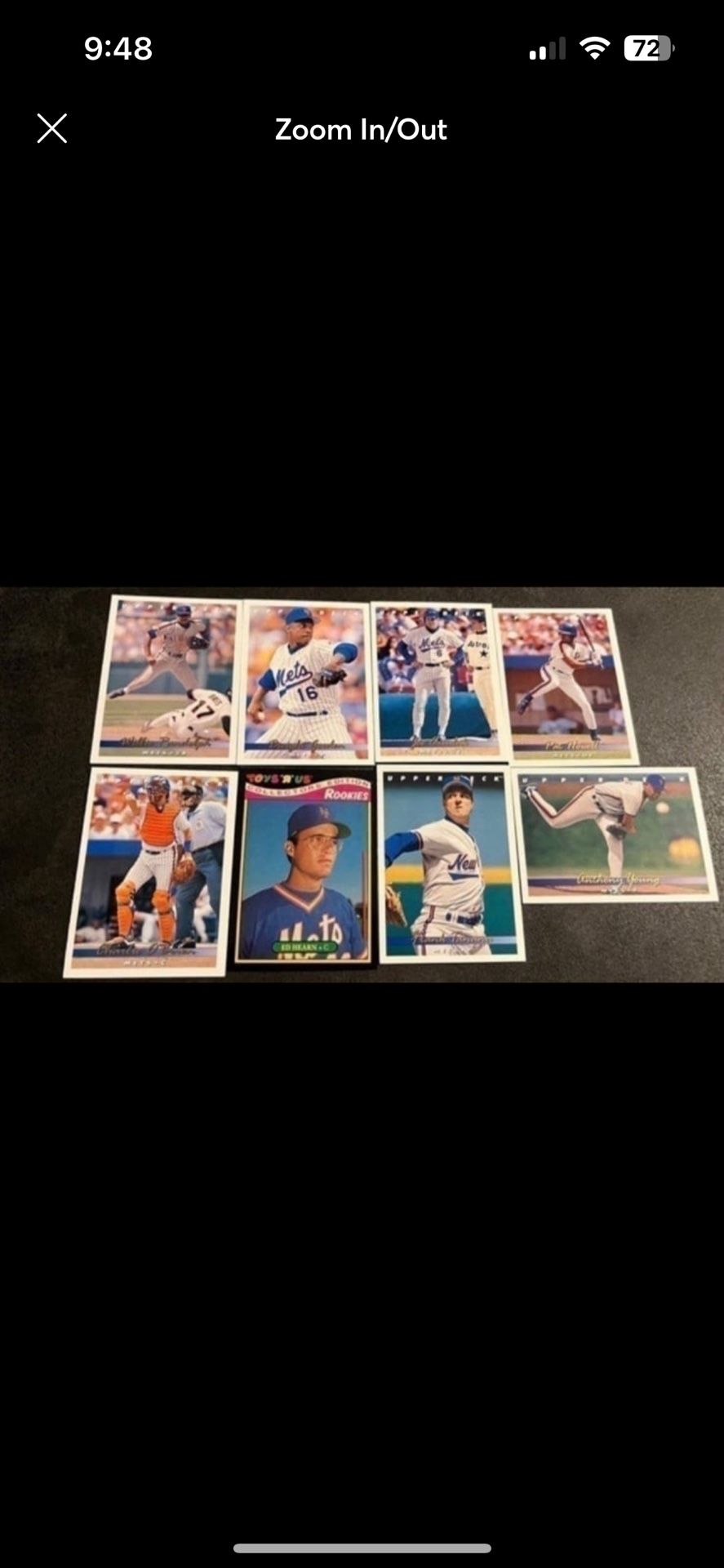 Lot of 8 NEW YORK METS MLB Baseball Cards