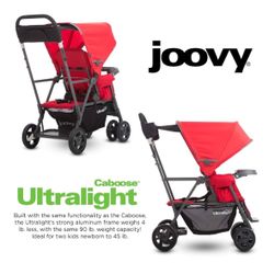 NEW! Joovy Caboose Too Ultralight Double Stroller 