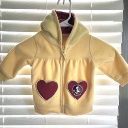 Colosseum - Florida State Fleece Hoodie - Crimson/Gold - Infant Size 6-12 Month