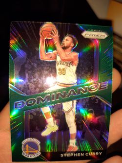Golden State Warriors Steph Curry Green Prizm Mvp Card