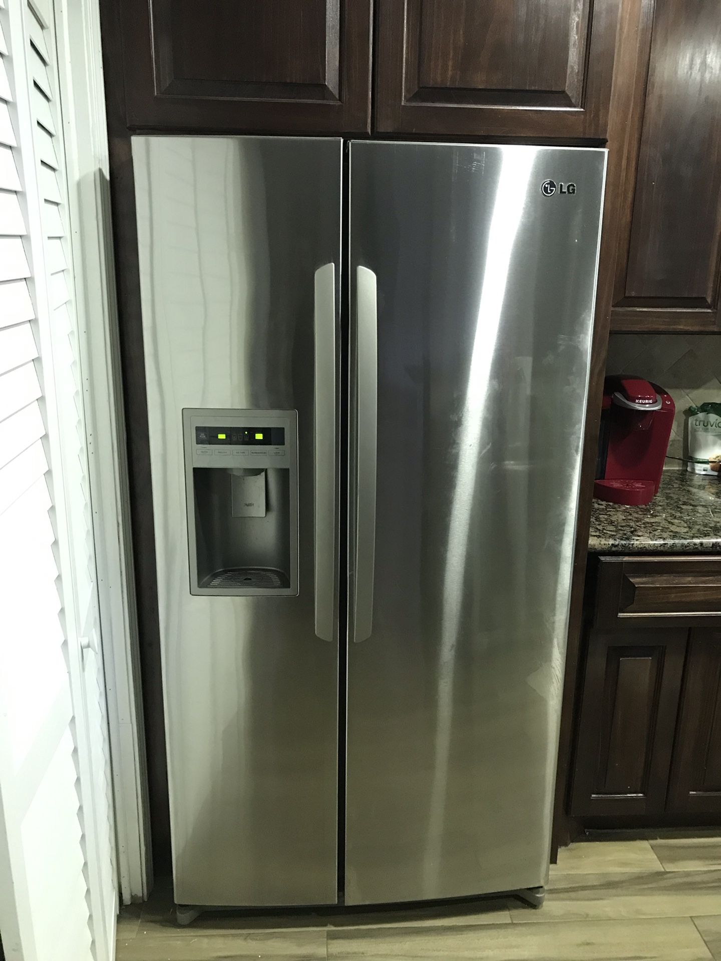 LG fridge stainless steel freezer